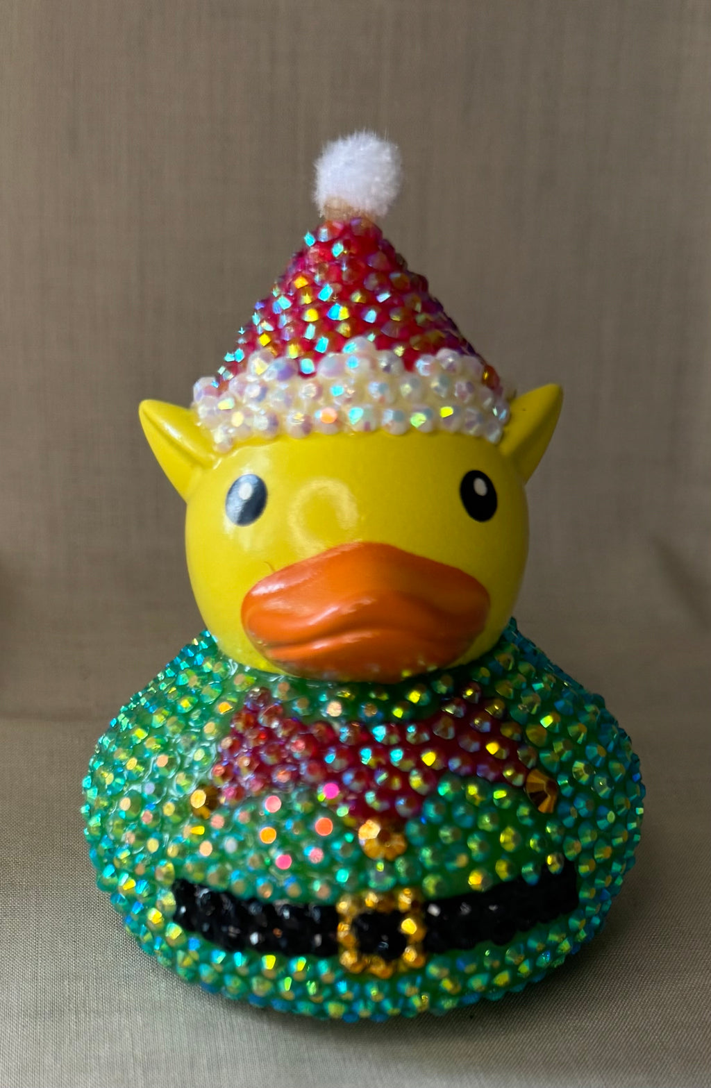 Elf Rhinestone bling duck