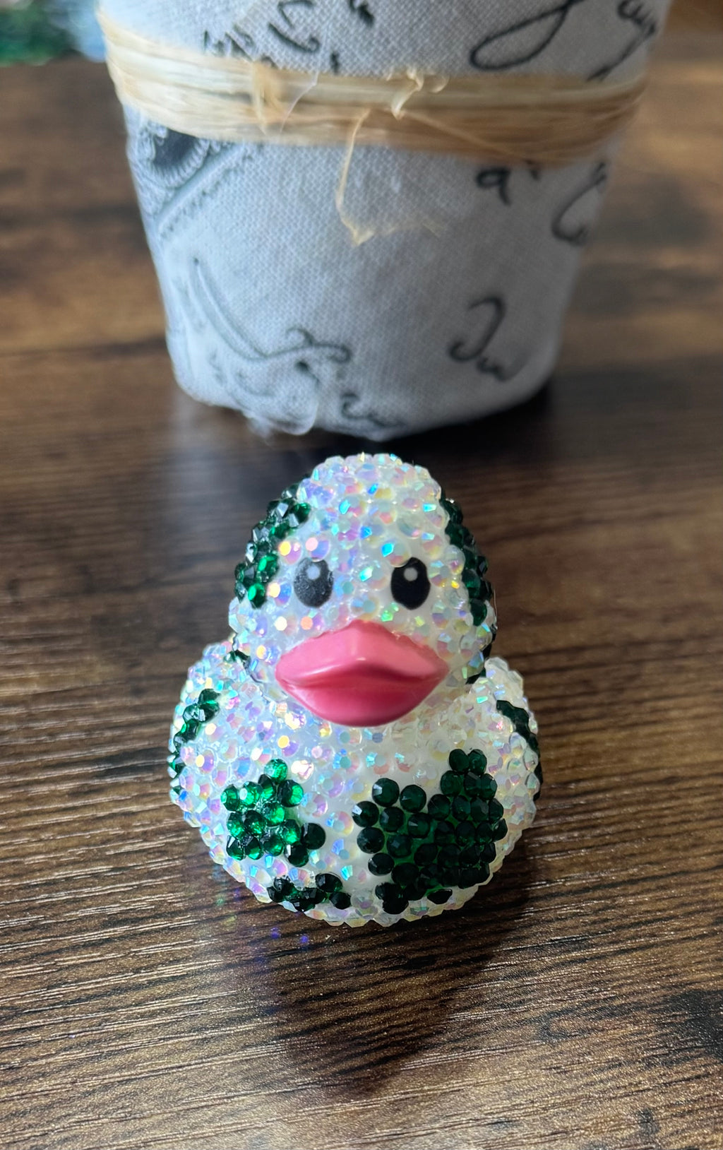 Emerald Green and Ab Rhinestone bling  cow duck