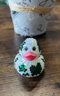 Emerald Green and Ab Rhinestone bling  cow duck