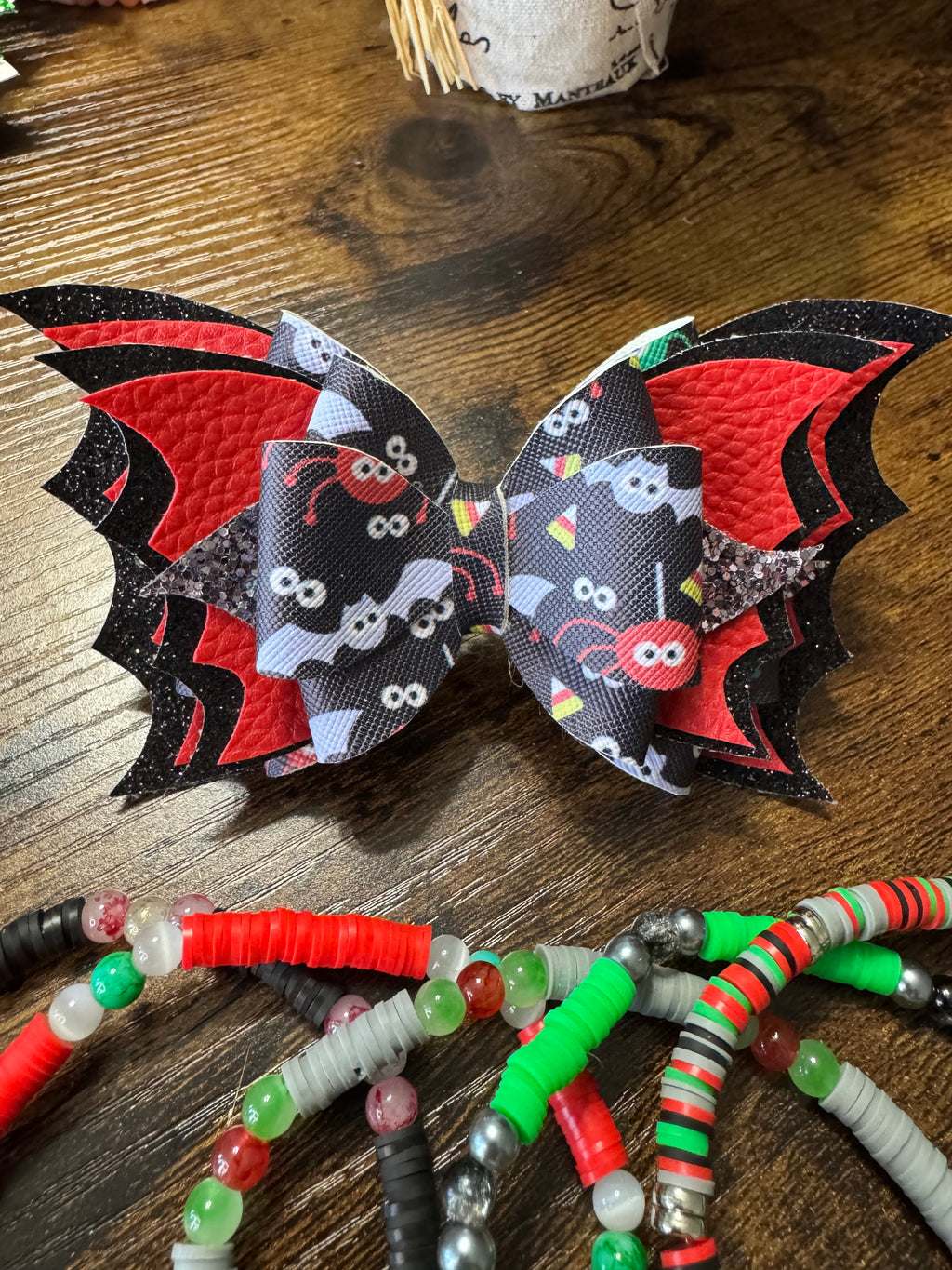Stanley, Tumbler Halloween Bat Bow and boot bracelet set