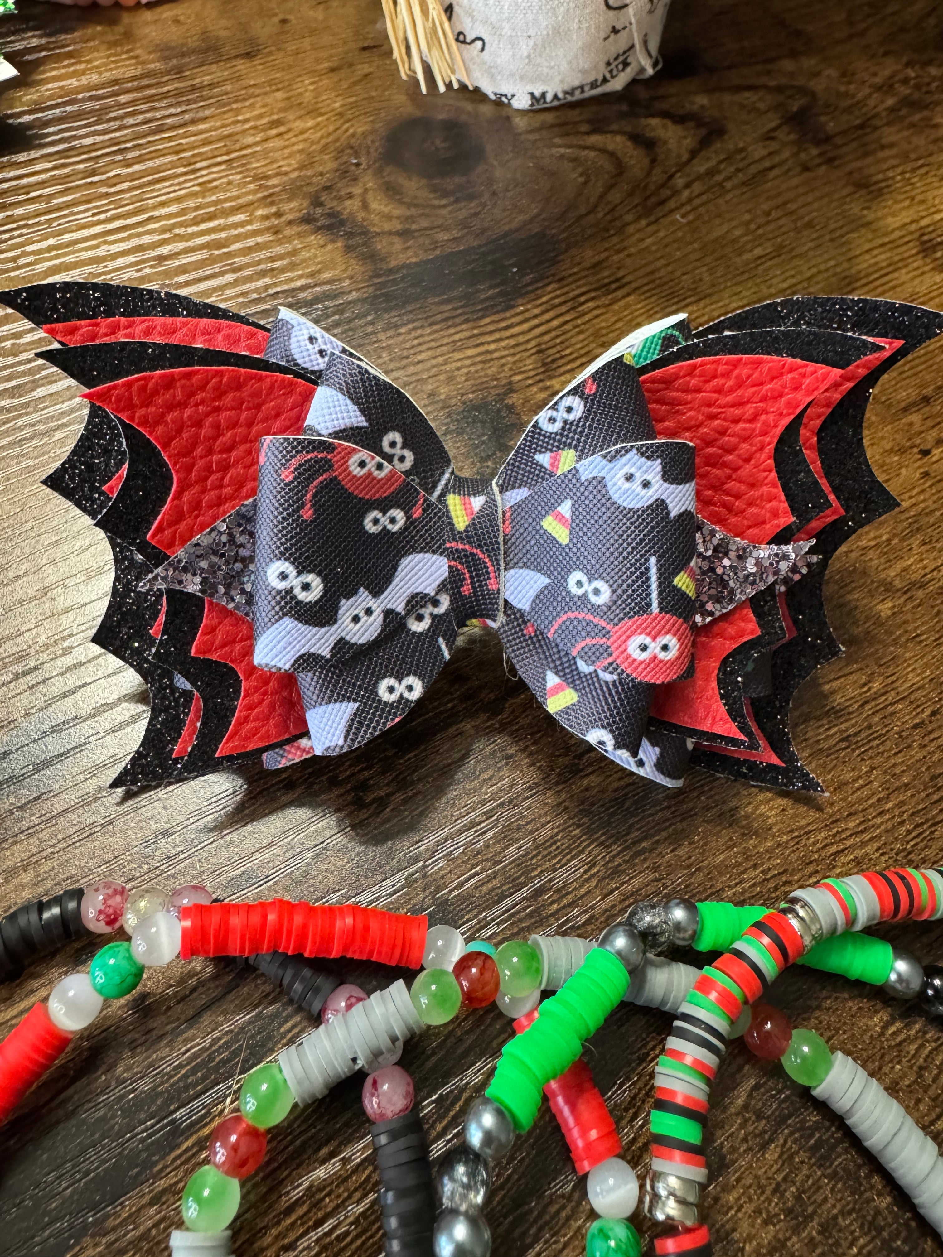 Stanley, Tumbler Halloween Bat Bow and boot bracelet set